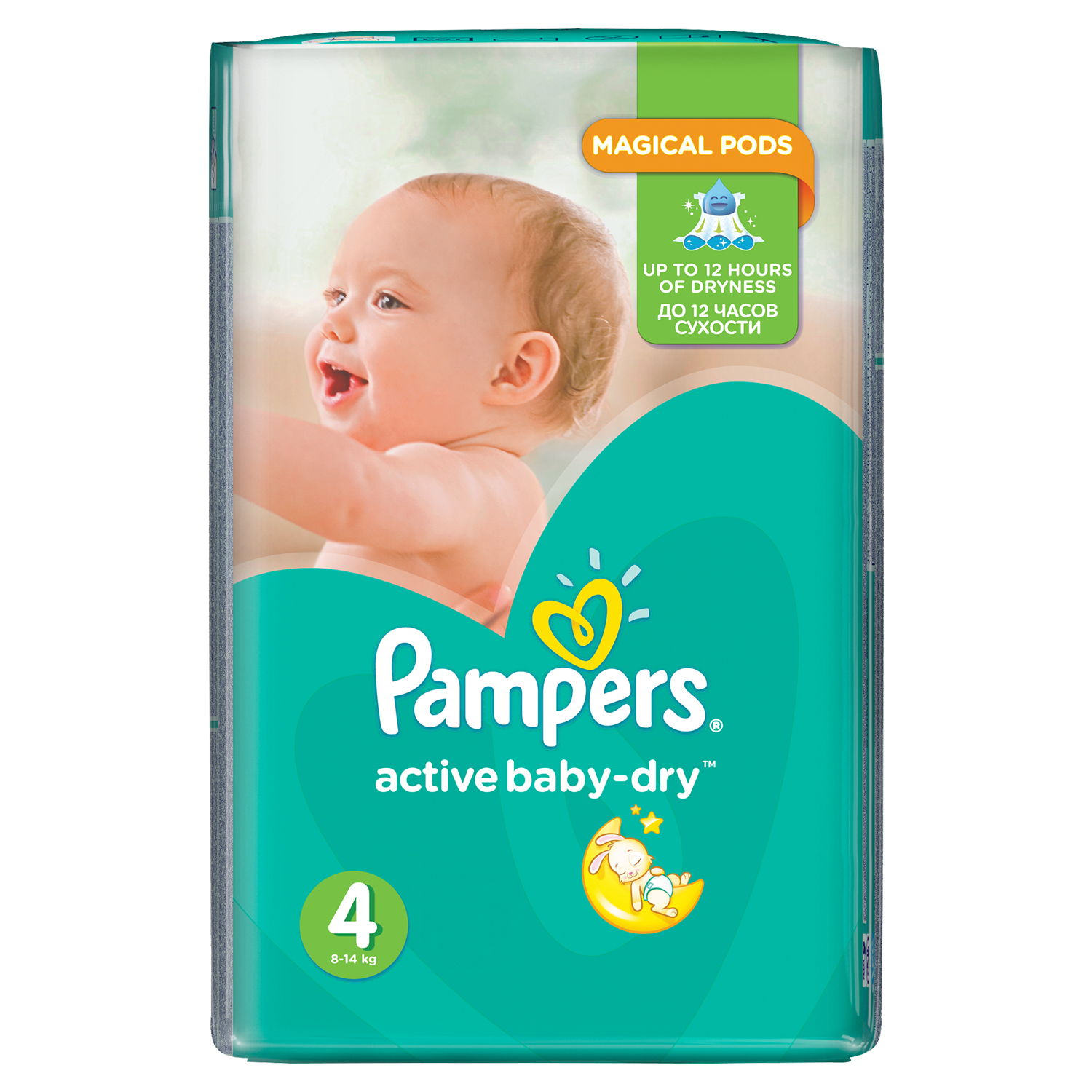 Пелени Pampers Active Baby BOX 4, 8-14 кг, 174 броя