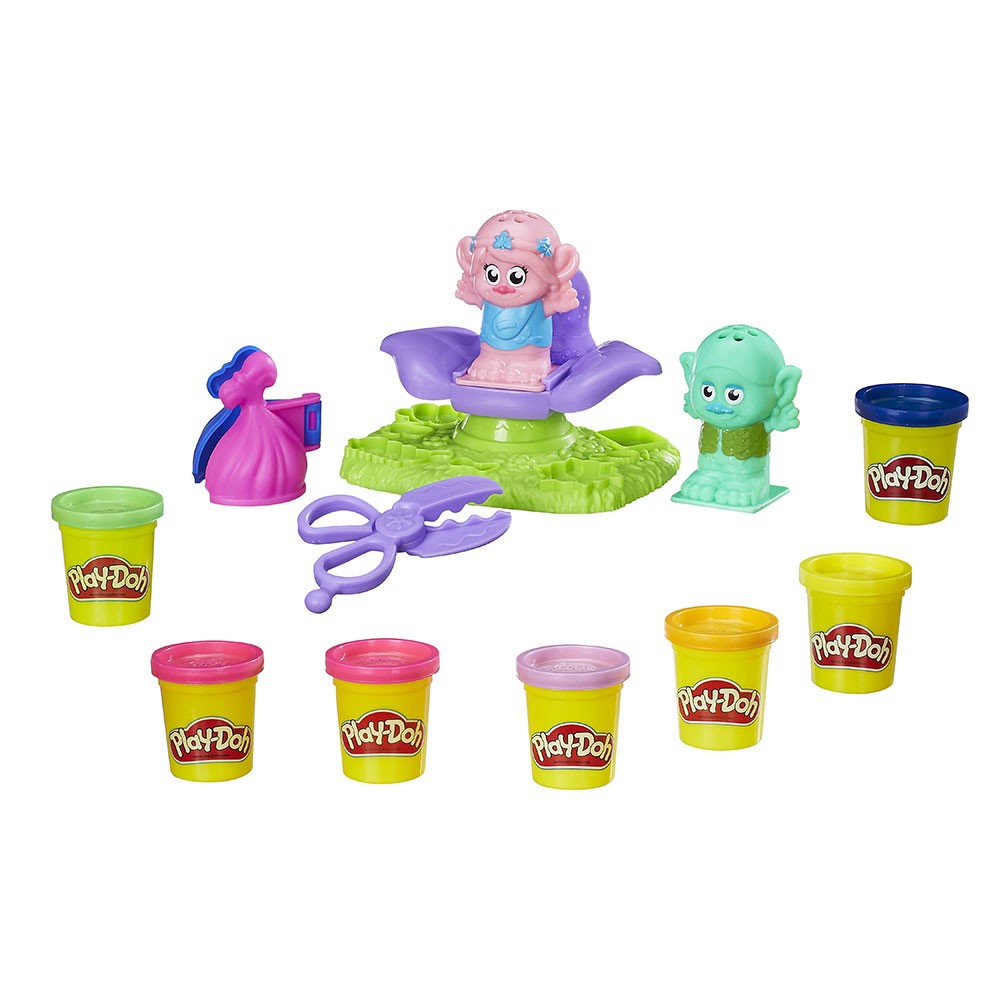 Play-Doh Игрален комплект фризьорски салон с Попи и Бранч Trolls B9027