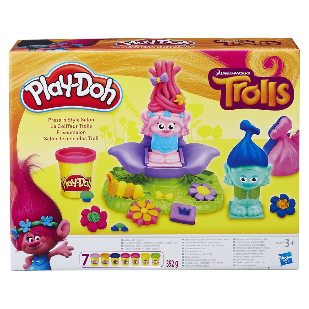 Play-Doh Игрален комплект фризьорски салон с Попи и Бранч Trolls B9027