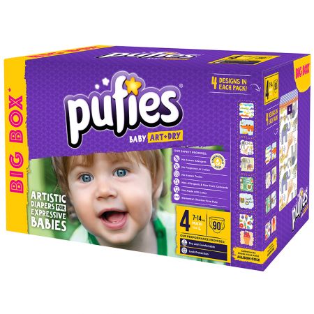 Пелени Pufies Art&Dry 4 Maxi, Big box, 90 бр