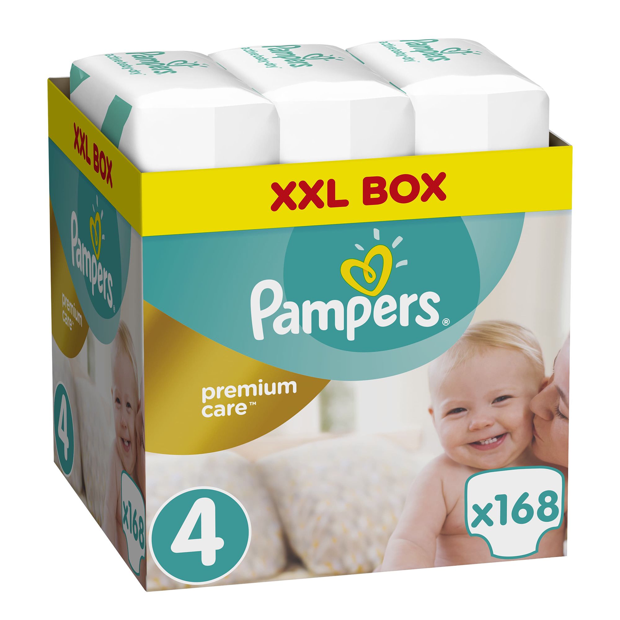 Пелени Pampers Premium Care BOX 4, 8-14 кг, 168 бр