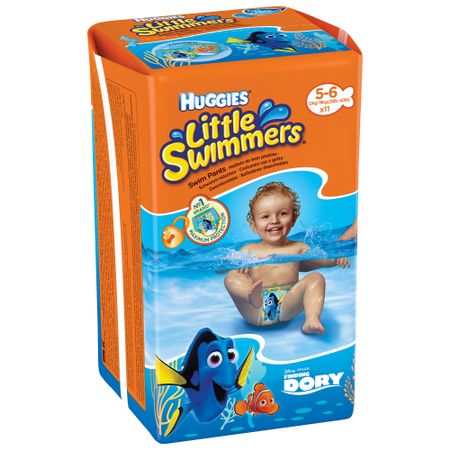 Гащички Huggies Little Swimmers, Размер 5 - 6, 12 - 18 кг, 11 броя