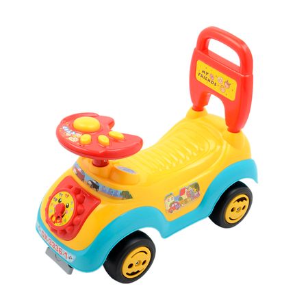 Кола Ride-on M-Toys, Облегалка и дръжка, Жълта