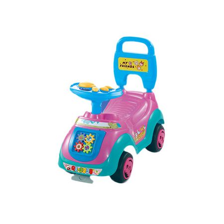 Кола Ride-on M-Toys, Облегалка и дръжка, Розова