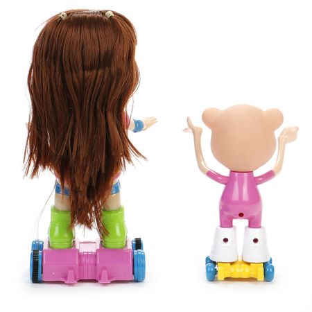 Комплект играчки Mappy, Кукла Bibi, 28 см и Мече, С функции