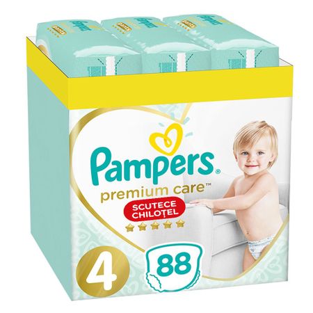 Пелени-гащички Pampers Premium Care Pants XXL Box, Размер 4, 9-15 кг, 88 броя